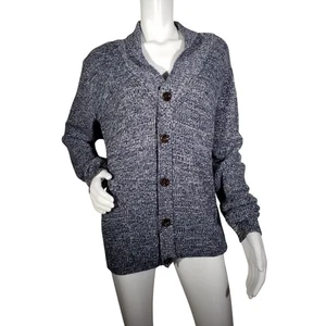 Cardigan Gap donna taglia media cotone con bottoni shaker grigio maglione nonno - Foto 1 di 7