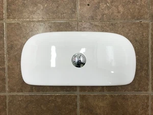 GERBER 28-499 TOP BUTTON FLUSH WHITE TOILET TANK LID - Picture 1 of 4