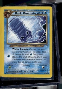 Juego de cartas coleccionables Pokémon Dark Omanyte 37/105 Neo Dynasty Set - Imagen 1 de 2