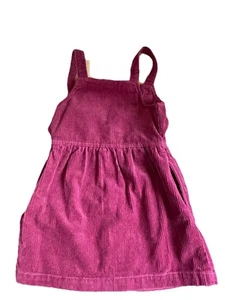 Cat and jack girls Corduroy romper dress Size 4/5T Burgundy - Picture 1 of 8
