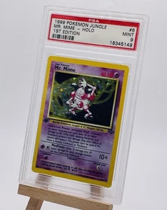 1999 POKEMON JUNGLE 1ST ED #6 MR. MIME-HOLO PSA 9 - Picture 1 of 2