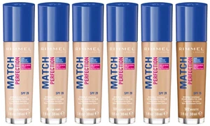 RIMMEL Match Perfection 24HR Hydrating Foundation 30ml - CHOOSE YOUR SHADE - New - Picture 1 of 12
