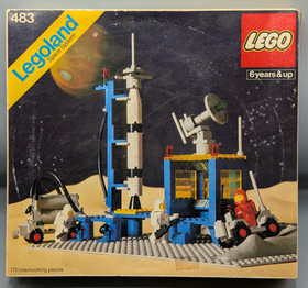 Vintage 1978 Legoland Space System Alpha-1 Rocket Base ~ LEGO Set #483 Complete