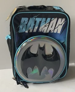 Bolsa de almuerzo reutilizable aislada Batman para niños con botella de agua de malla - Imagen 1 de 6