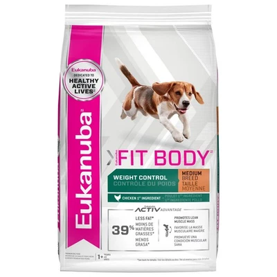 Fit Body Weight Control Medium Breed Dry Dog Food, 28 lb - Image 1 of 4