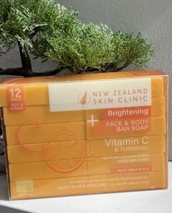 New Zealand Skin Clinic Vitamin C & Turmeric Face & Body Bar Soap 12x3.55Oz - Picture 1 of 3