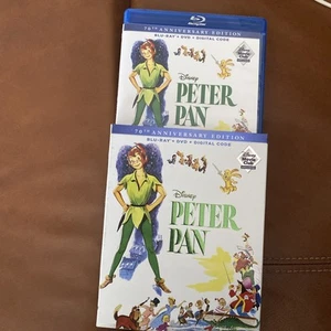 Peter Pan - (70th Anniversary Blu-ray DVD) DMC Exclusive w/ slipcover - Picture 1 of 4