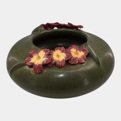 Ephraim Faience 2024 Hand Made Pottery Primrose Bowl Vase - Image 1 of 4