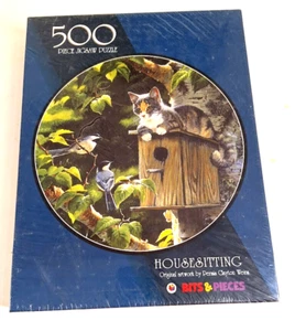 Rompecabezas de colección brocas y piezas 500 piezas rompecabezas casa sentado 1999 sellado nuevo - Imagen 1 de 4