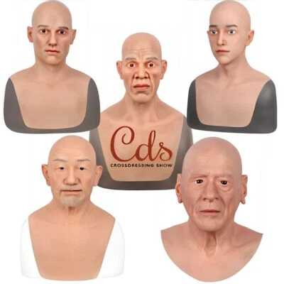 Realistic Silicone Male Mask Full Mask Disguise For Crossdresser Cosplay - Bild 1 von 4