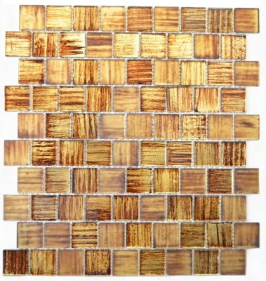 Mosaïque translucide crystal structure marron clair givrée 68-CF45_f |10 plaques - Photo 1/4