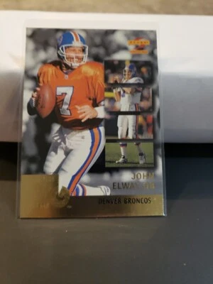JOHN ELWAY 1996 SCORE NUMBERS GAME INSERT FOOTBALL CARD # 4 HOF DENVER BRONCOS - Image 1 of 3
