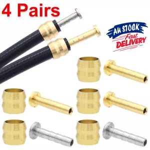 4 Pair Hydraulic Brake Hose Connector Shimano SM-BH59 MTB Insert Olive Bike BH90 - Picture 1 of 10