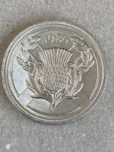 1986 £2 COIN COMMONWEALTH GAMES SCOTLAND 2 POUND SCOTTISH THISTLE EDINBURGH - Picture 1 of 12