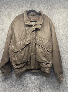 Leather Limited Brown, Leather Jacket, Size Xl With Vest - Picture 1 of 9