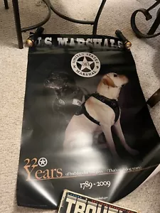 Official U.S. Marshal's Poster - 22 Years of Bad Guys Dog Poster - 27x40 (2009) - Picture 1 of 1