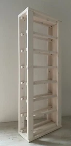 Portabottiglie acqua vino in legno su misura | 7 o più bottiglie | da 90x33x15cm - Foto 1 di 12