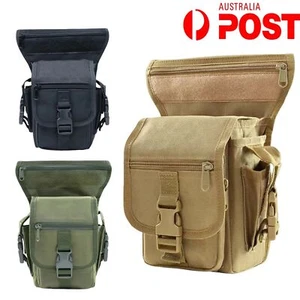 Drop Leg Bag Tactical Thigh Waist Men Women Fanny Pack Cycling Hiking Outdoor AU - Picture 1 of 15