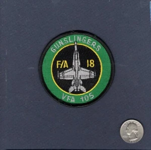 VFA-105 GUNSLINGERS F-18C HORNET US Navy Fighter Squadron 3" Bullet Patch - Picture 1 of 1