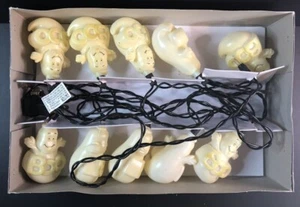 Ghost Lights "Boo" - Halloween Light Strand 10 Indoor/Outdoor WORKS - Picture 1 of 4