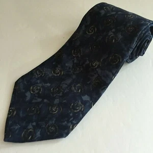 Geoffrey Beene Krawatte 100 % italienische Seide Italian Made blau - Bild 1 von 3