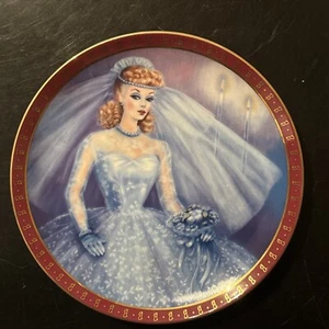 1959 Barbie Bride To Be Porcelain Collector Plate Morton Danbury Mint NEW #E5760 - Picture 1 of 9
