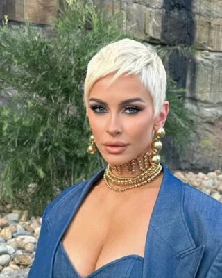 Peluca de cabello humano rubia corte pixie hecha a máquina peluca Remy moda peluca suave natural Foto 1 de 4