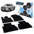 Car Floor Mats All Weather Liners for 12-23 Toyota Tundra Double Cab Black/Black