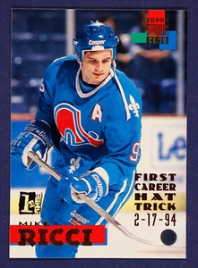 1994-95 Stadium Club primer día edición #3 Mike Ricci casi nuevo como nuevo - Imagen 1 de 2
