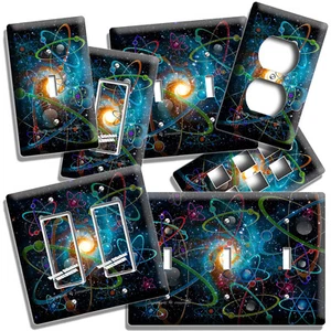 BIG BANG UNIVERSE ATOMS SPACE SCIENCE LIGHT SWITCH OUTLET WALL PLATES ROOM DECOR - Picture 1 of 33