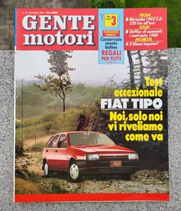 Rivista GENTE MOTORI Dicembr 1987 12/87 Fiat Tipo Mercedes 190 e 2.6 BMW 324 TD - Imagen 1 de 1