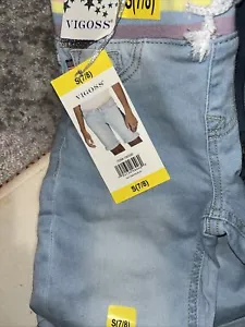 VIGOSS Girl's Bermuda Stretch Jeans Shorts (CANYON BLUE SMALL 7/8)NWT - Picture 1 of 2