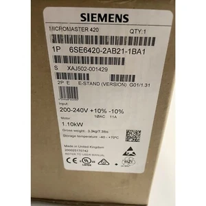 Nuevo Siemens 6SE6420-2AB21-1BA1 6SE6 420-2AB21-1BA1 1 año de garantía envío rápido - Imagen 1 de 4
