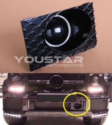 Parrilla de parachoques de malla de lente de cámara ficticia EXPRESS para Mercedes W463 G63 G65 Clase G Foto 1 de 4