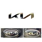 Emblem Sticker New Logo KIA Metal Mirror Style 210mmX105mm for Front Rear Emblem