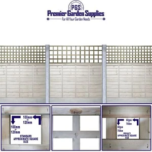 Premier Square Trellis Garden Lattice Climbing Privacy & Standard Style 4 sizes - Picture 1 of 55