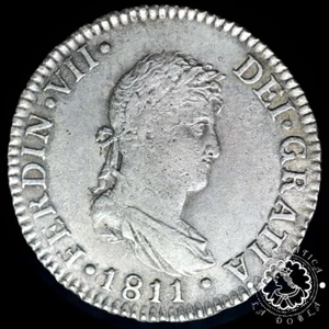 LADOBLA - 1811 - 2 REALES - FERNANDO VII - CADIZ CI - MBC+ - Picture 1 of 2