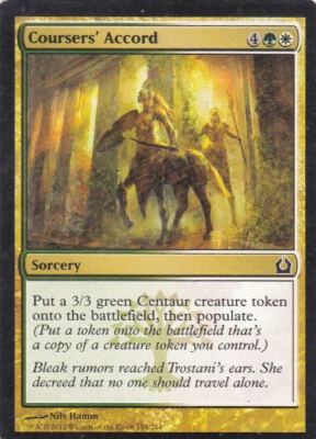 Coursers' Accord Return to Ravnica Duel white green Magic the Gathering MTG x1 - Image 1 of 2