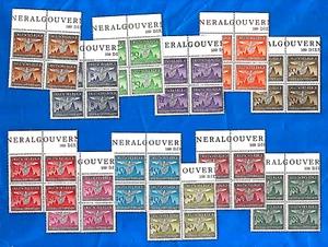 Terzo Reich Germania GG Governo Generale Aquila Svastica Francobolli Blocco Set MNH  - Foto 1 di 2