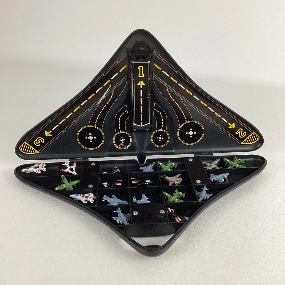 Imperial Diecast Mini Aircraft Metal Military Planes w Case Lot Vintage 1989 80s - Image 1 of 4