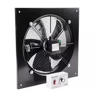 Industrial Wall Mounted Extractor Fan 18" Commercial Ventilation +Speed Control - Picture 1 of 6