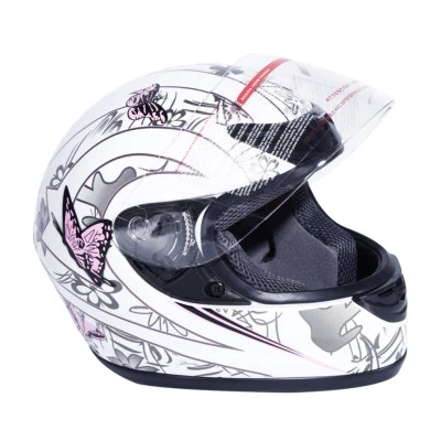 Casco de motocicleta adulto mariposa abatible cara completa calle moto S M L XL Foto 1 de 4