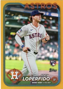 2024 TOPPS UPDATE GOLD FOIL DEBUT JOEY LOPERFIDO HOUSTON ASTROS RC - Picture 1 of 1