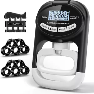 Hand Dynamometer Grip Strength Trainer Tester Electronic Gripper Strengthener - Picture 1 of 1
