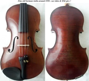 ALTE DEUTSCHE GEIGE UM 1950 -VIDEO- ANTIK SELTEN MEISTER バイオリン скрипка 小提琴 594 - Bild 1 von 21