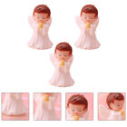 3 pièces bijoux statue ange en prière bébé mini décoration délicate