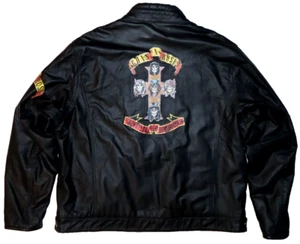 CHAQUETA DE ROCAS DE CUERO GUNS N ROSES TALLA 2XL WILSONS Genuina DESTRUCCIÓN DEL APETITO - Imagen 1 de 18