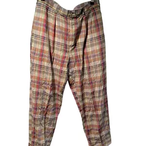 J.Crew Mens Vintage Plaid Retro Cotton Golf Derby Pant Size 34 Y2K - Picture 1 of 7