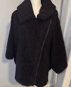 Women’s Bernardo Black Sherpa Jacket Xl/2Xl - Picture 1 of 9