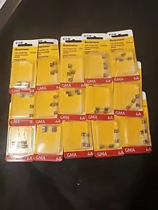 Bussman BP/GMA-6A 6 amp 5 x 20mm Fast Acting Glass Fuse 15 Packs - Picture 1 of 3